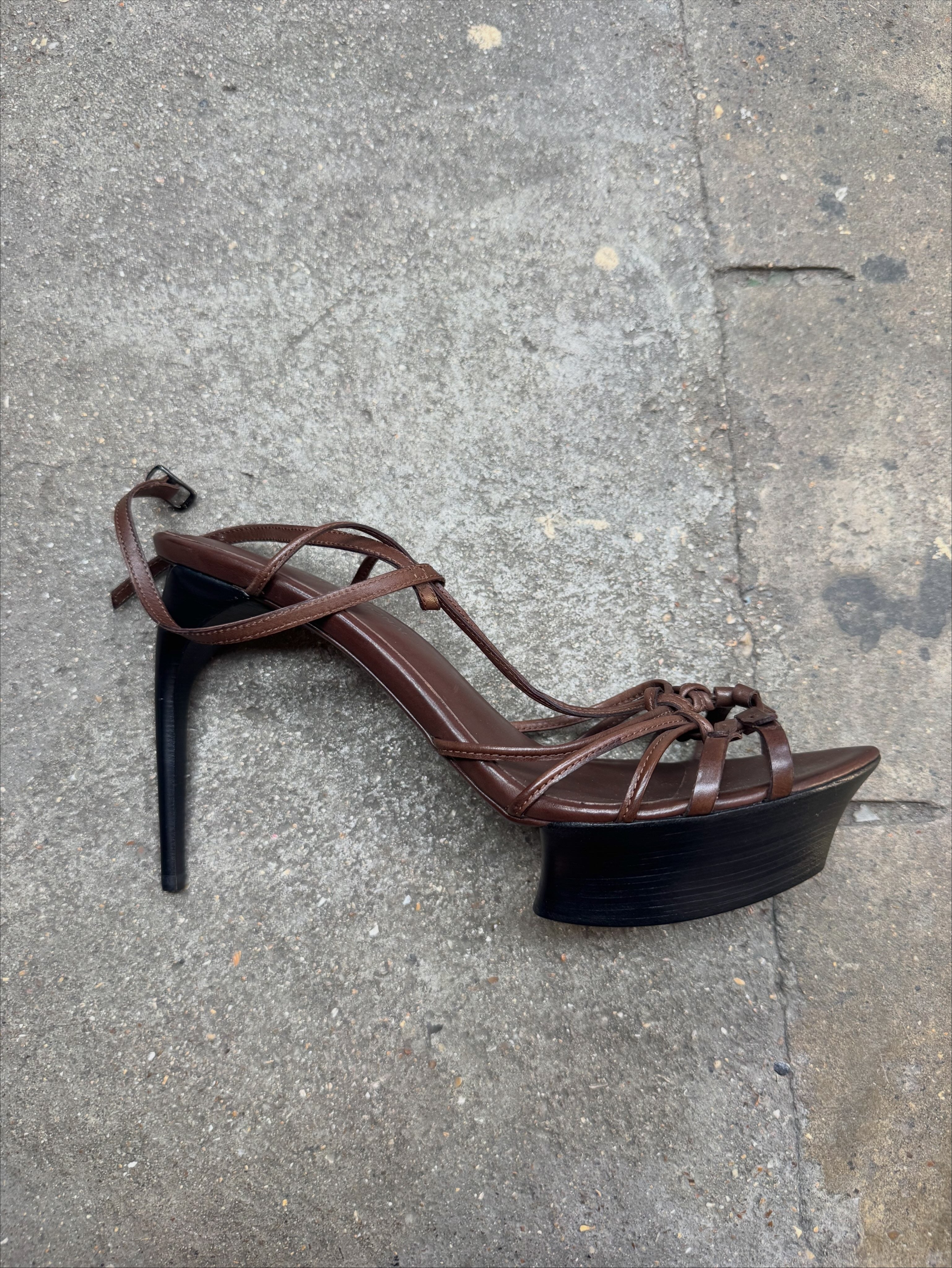 Leather Platform Sandals