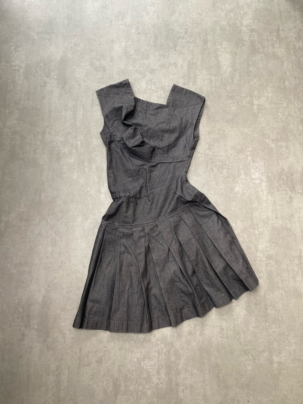 1986 Distorted Denim Dress