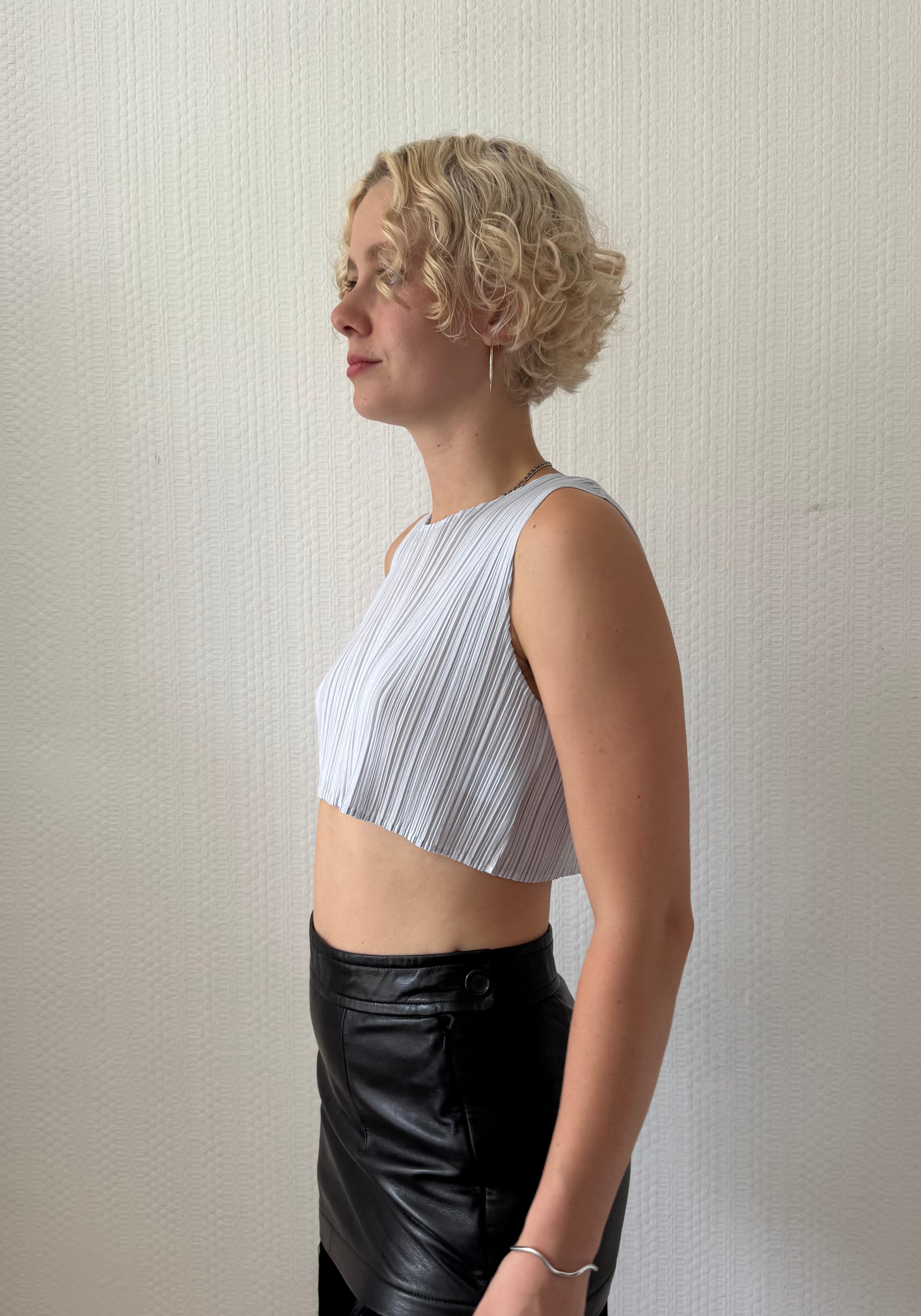2011 Cropped Pleated Tank
