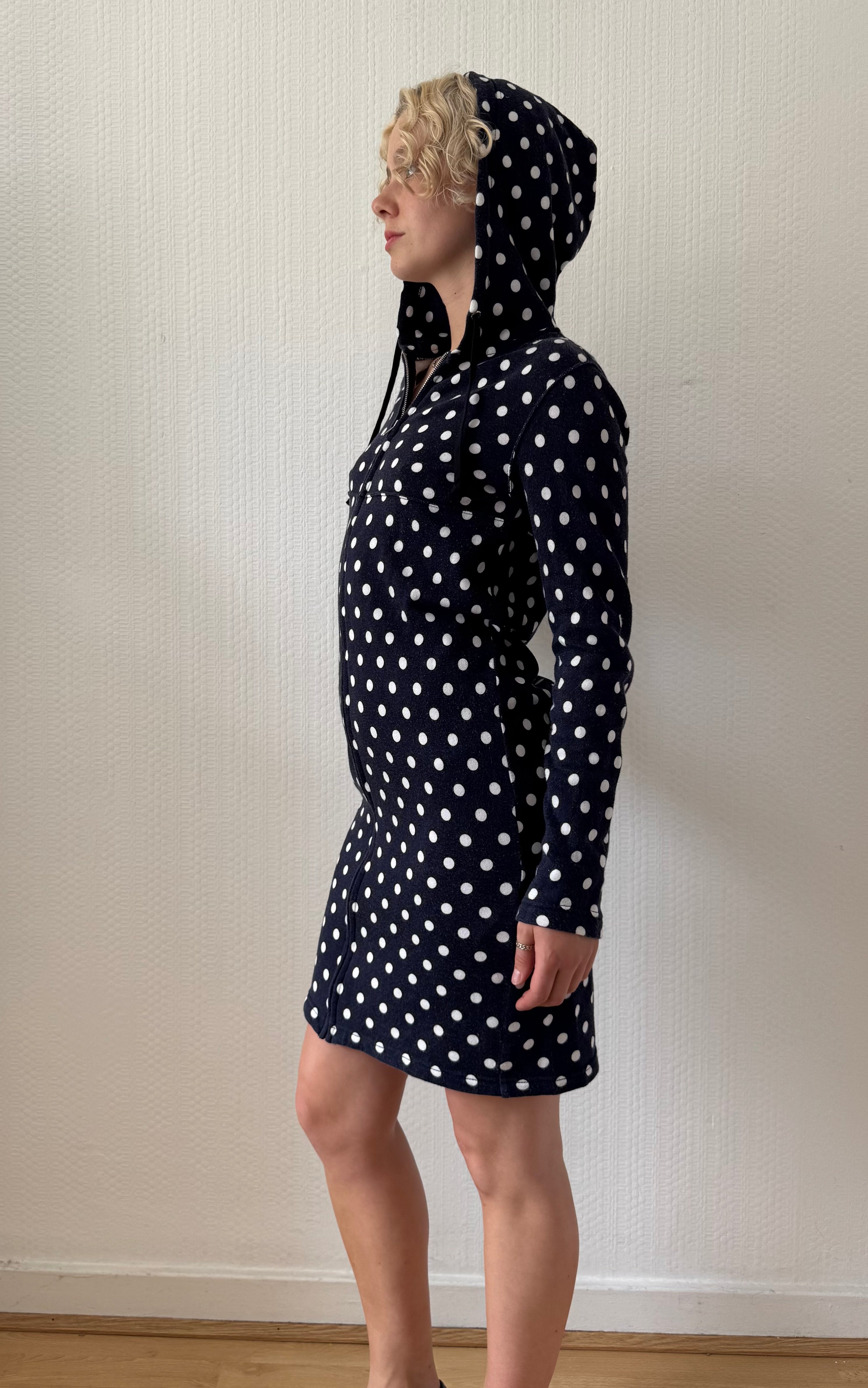 2012 Polka Dot Hoodie Dress