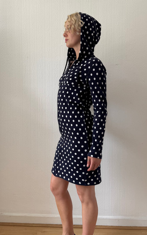 2012 Polka Dot Hoodie Dress