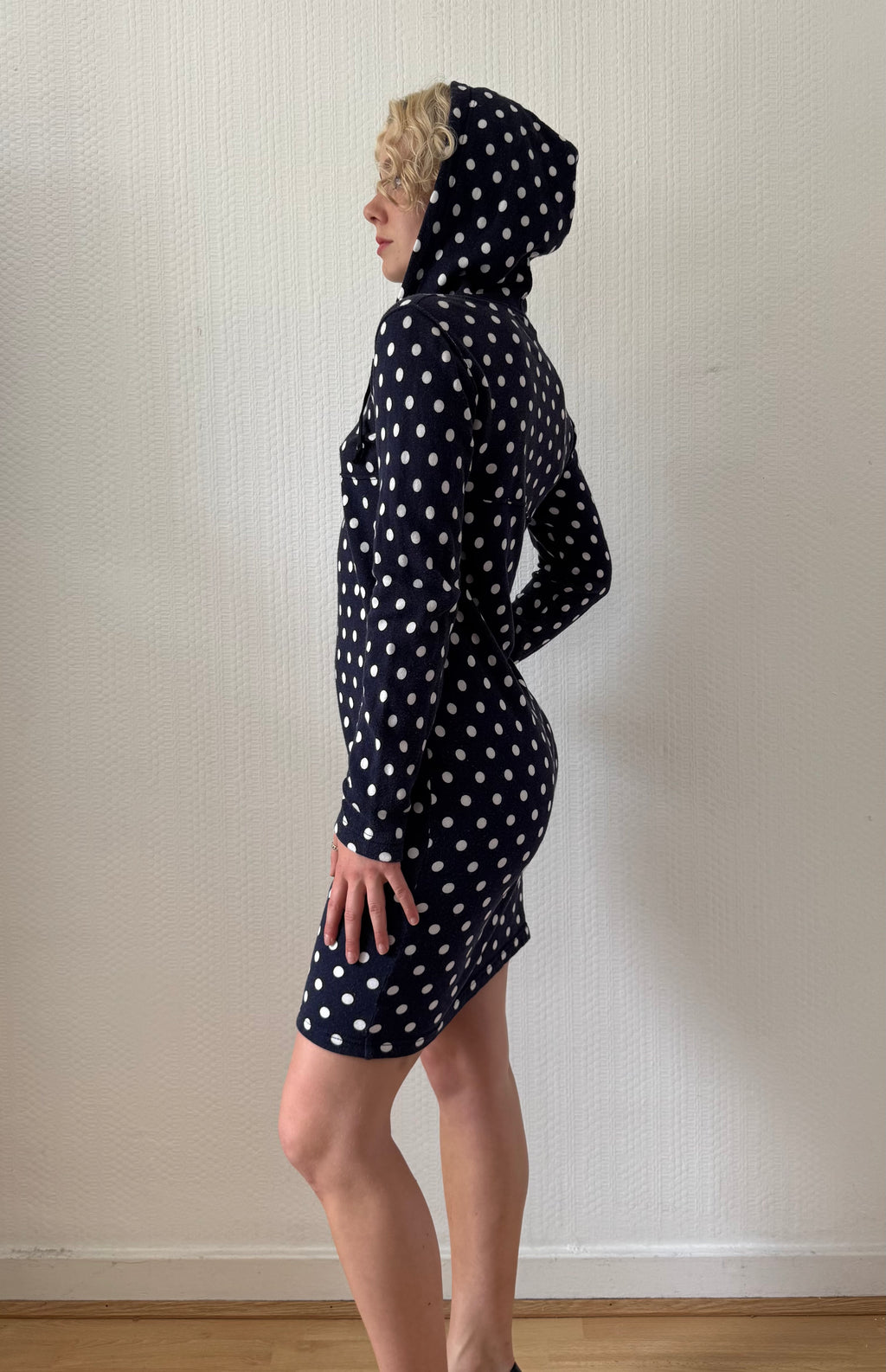 2012 Polka Dot Hoodie Dress