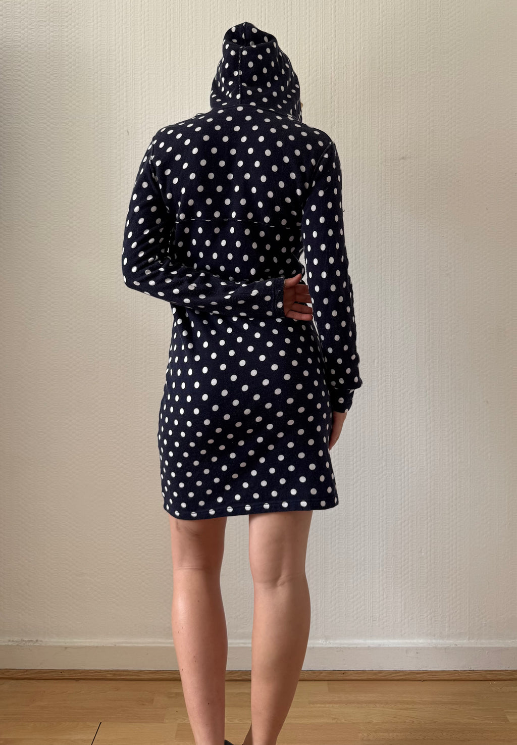2012 Polka Dot Hoodie Dress