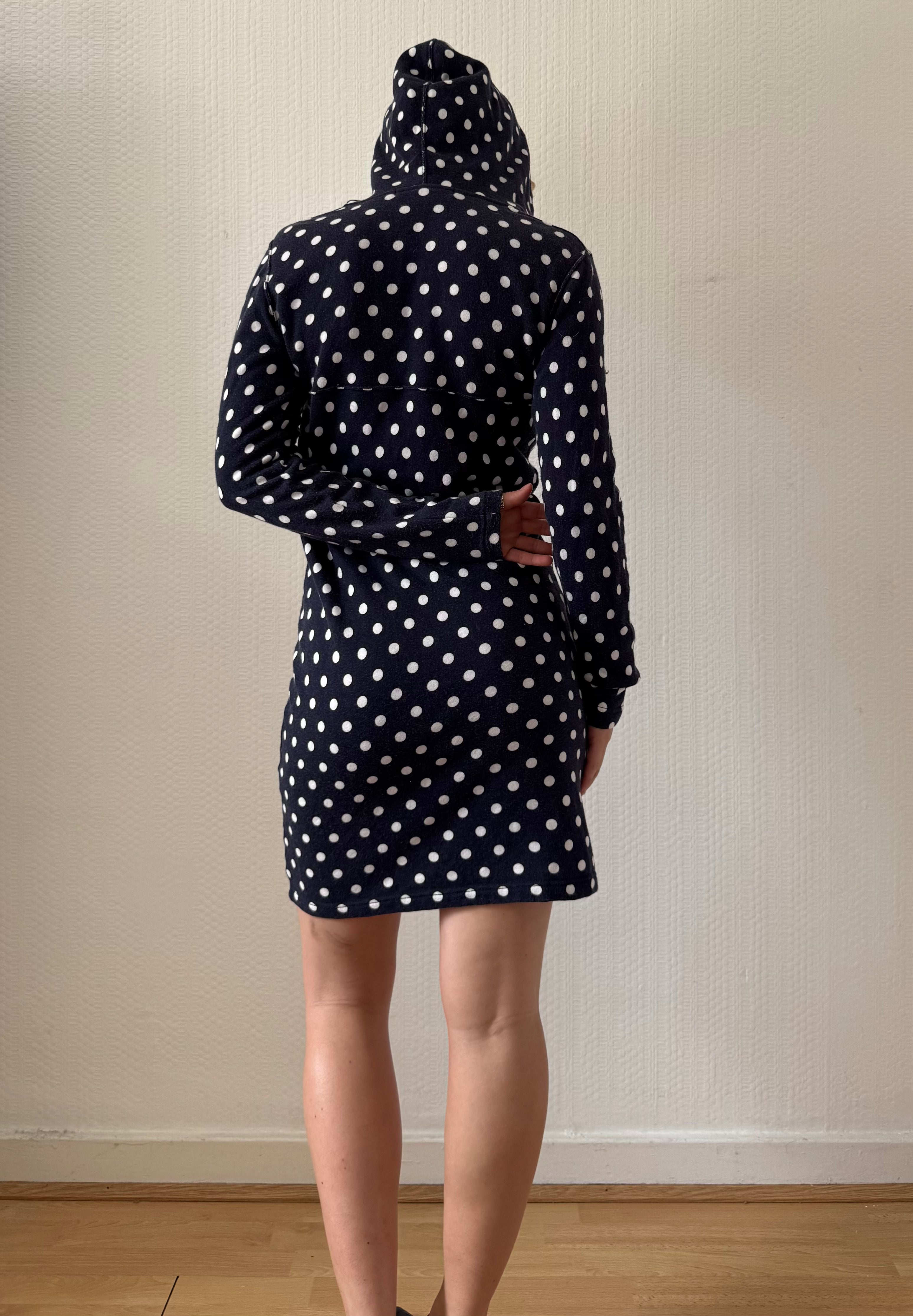 2012 Polka Dot Hoodie Dress