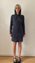 2012 Polka Dot Hoodie Dress