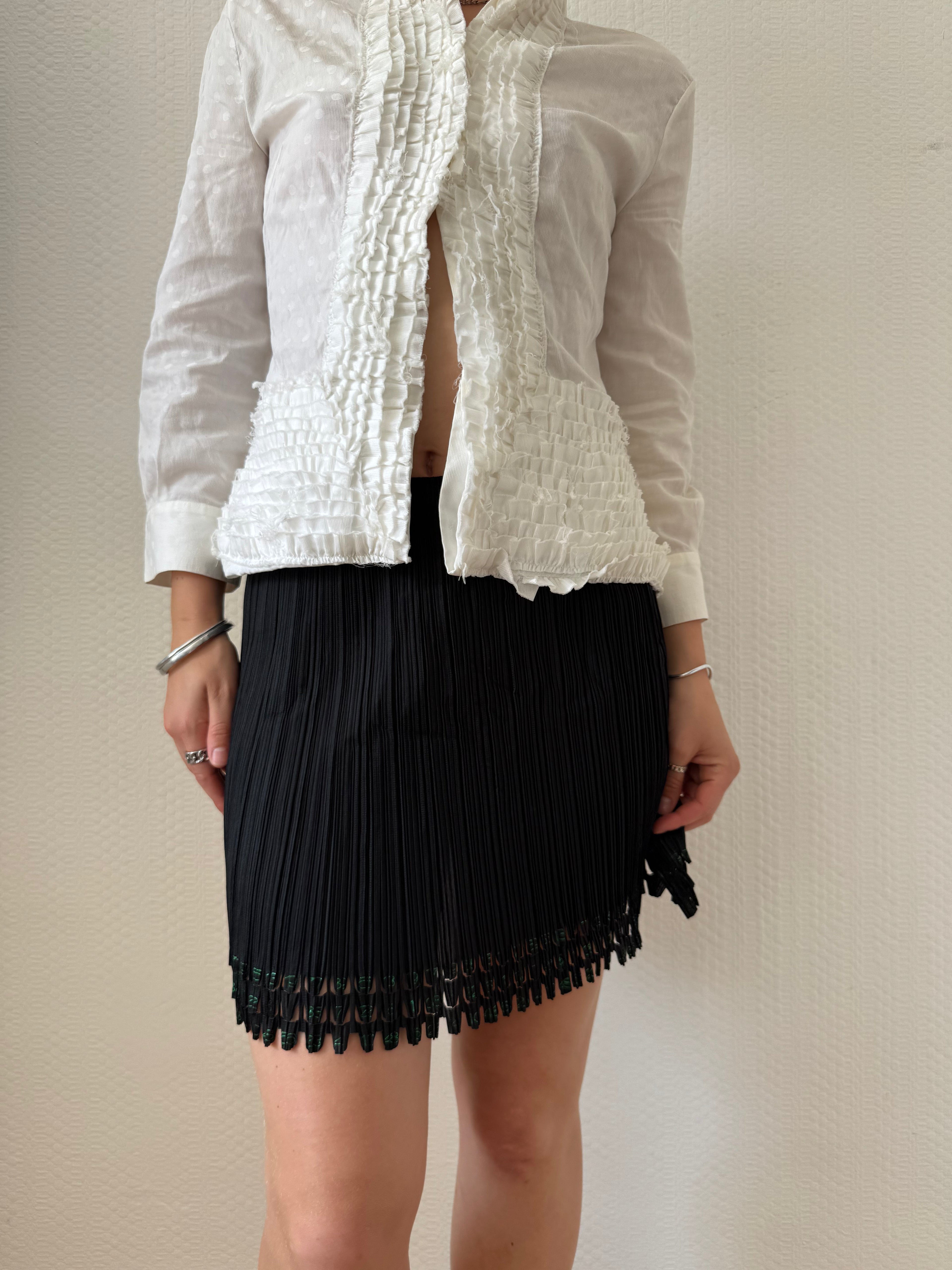 A/W 2007 Matrix Printed Pleated Mini Skirt