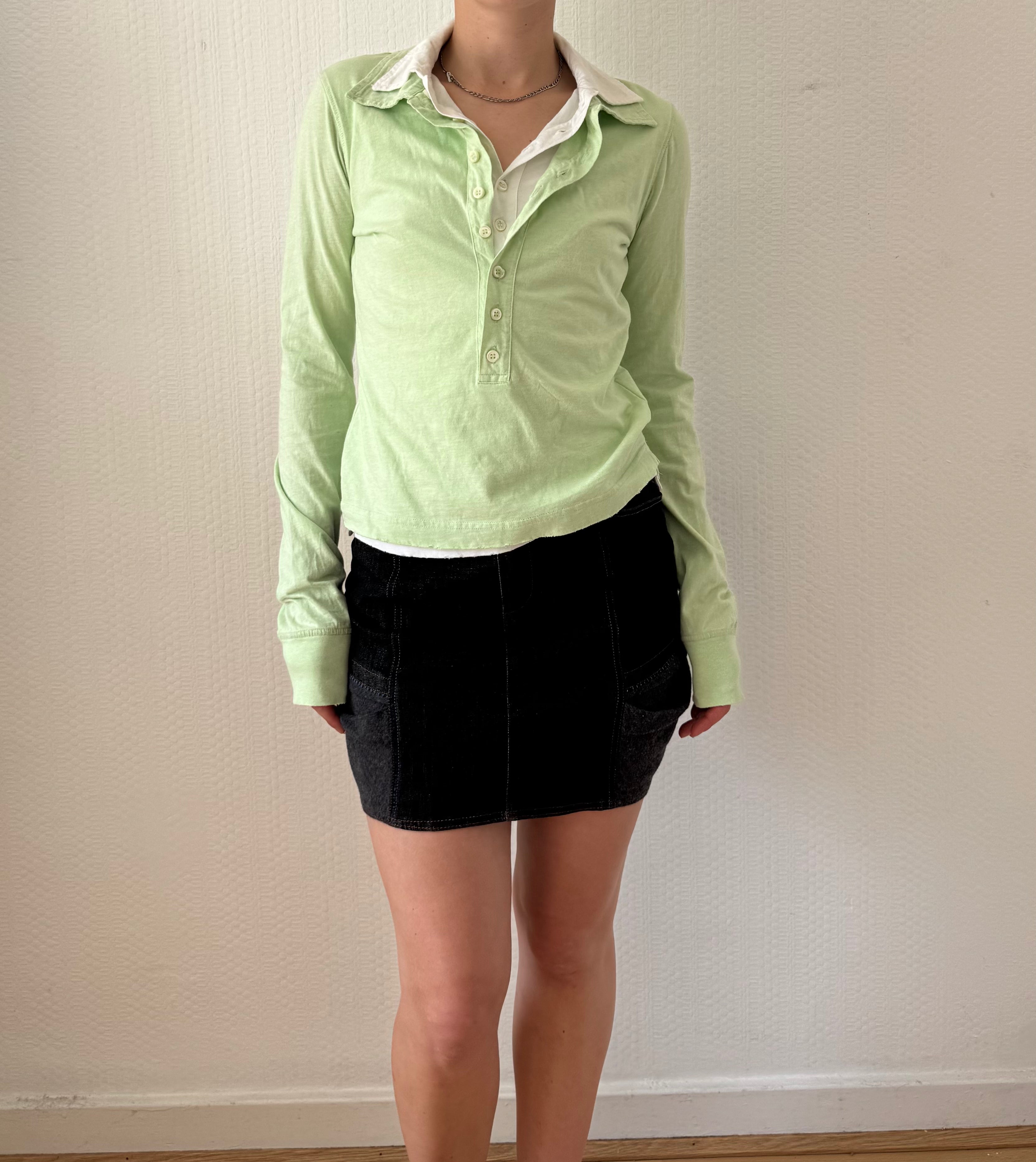 Double Layer Long Sleeved Polo